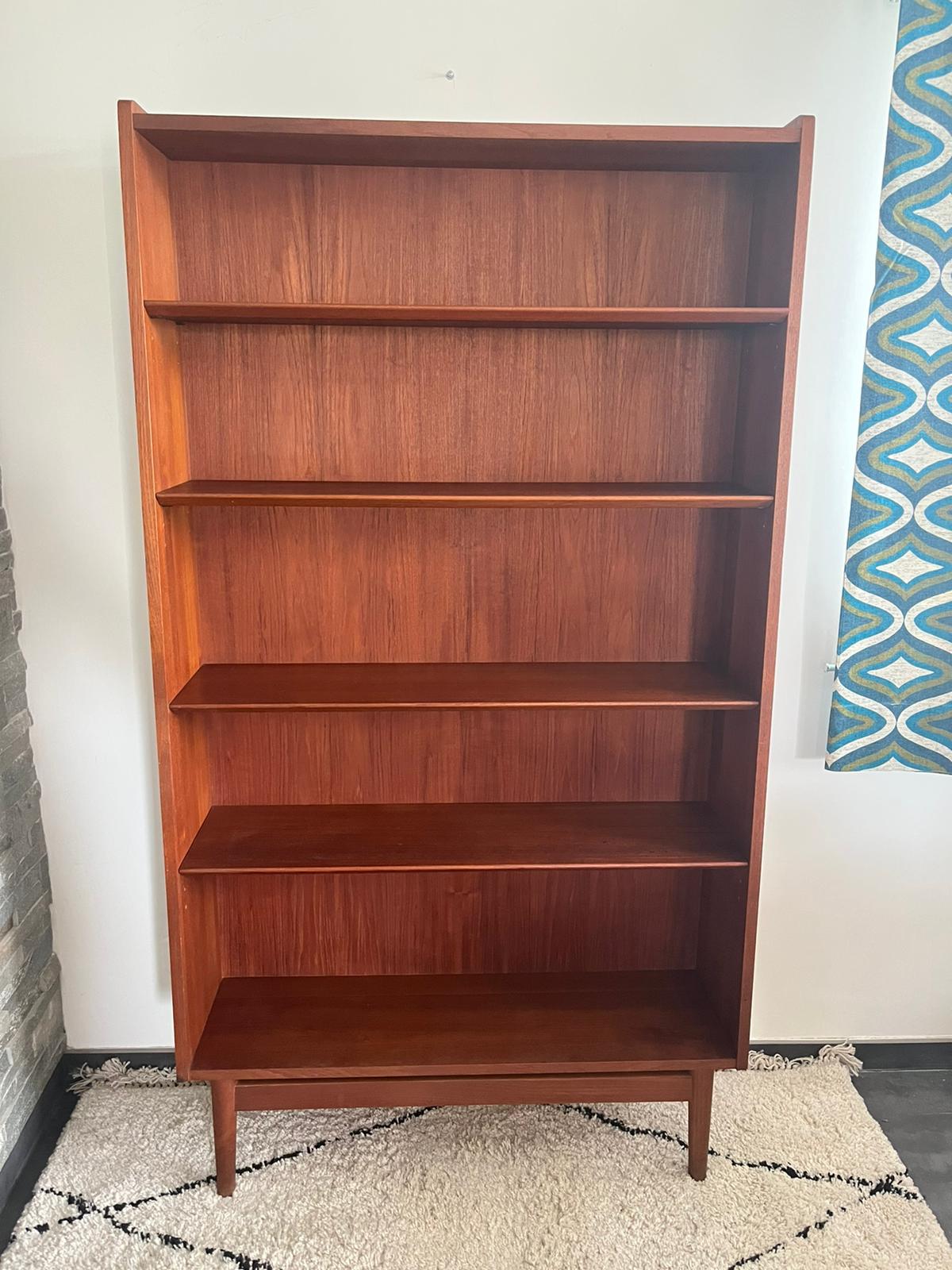 Vintage Scandinavian teak bookcase