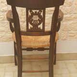 Directory straw armchair