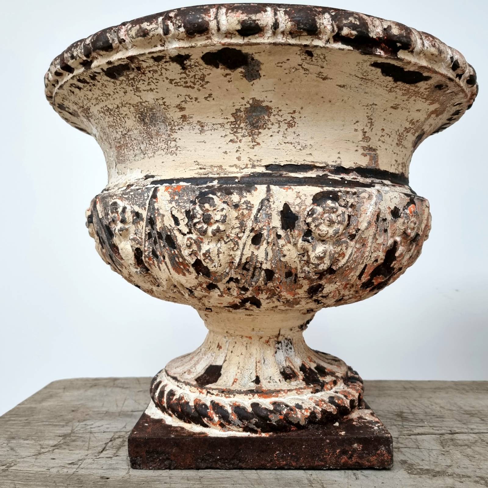 Paire de vasques en fonte 19ème