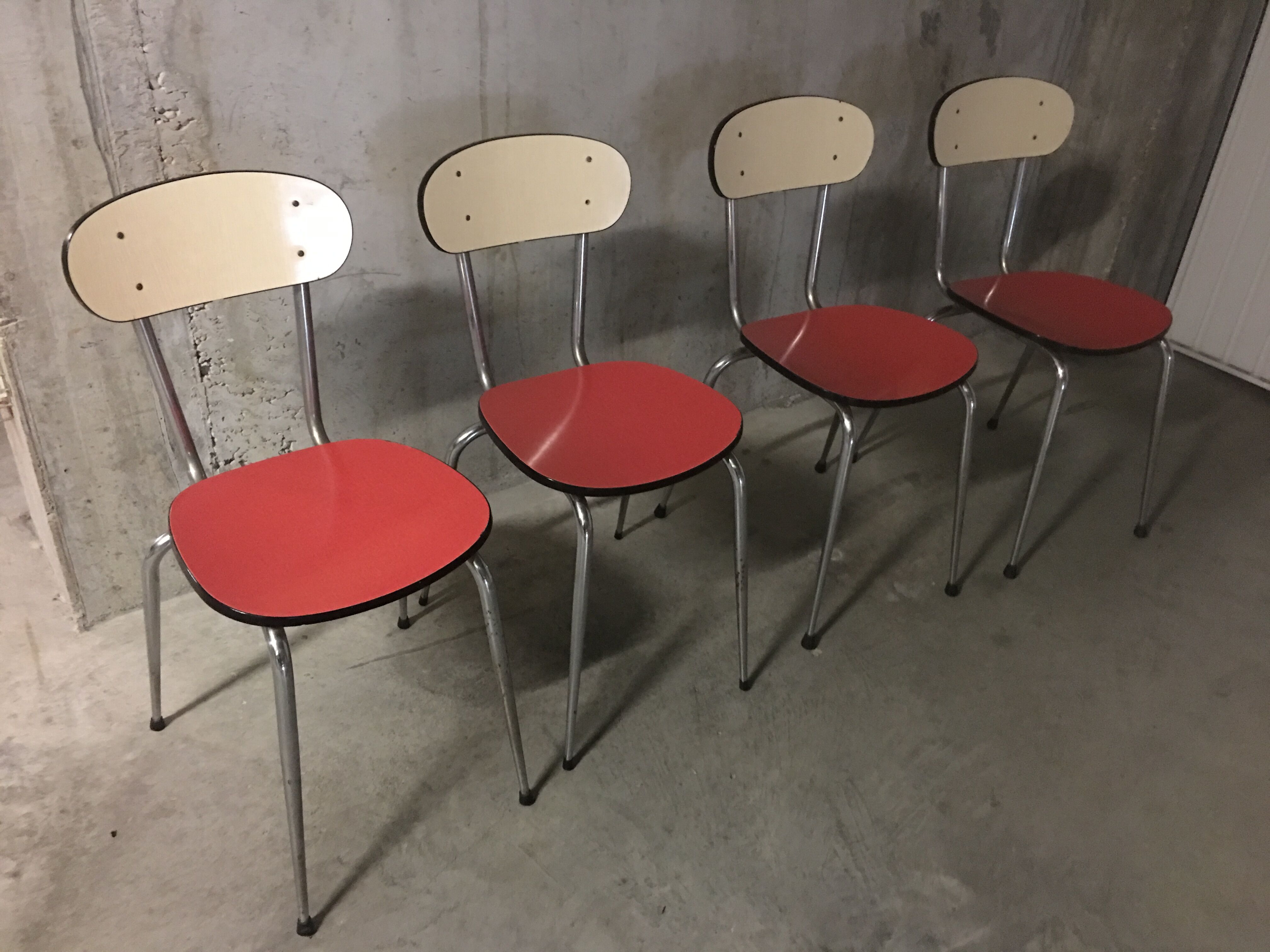 Chairs in formica 60s