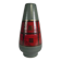 German vase in red and green ceramic, 1960s