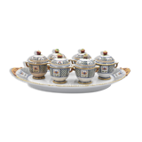 Service a cream Sarreguemines montmorency uc 6 pots 1 tray