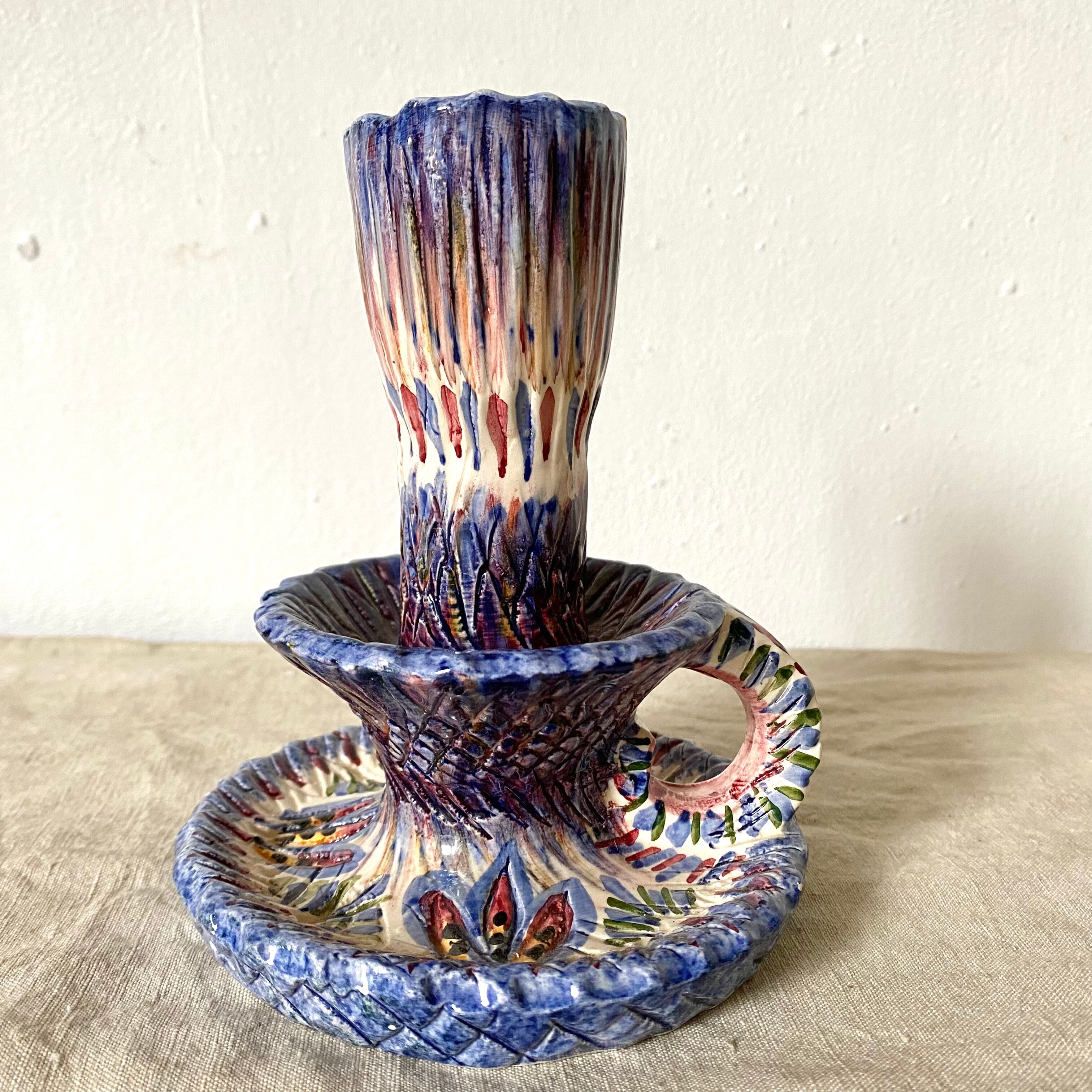 Brittany ceramic candle holder