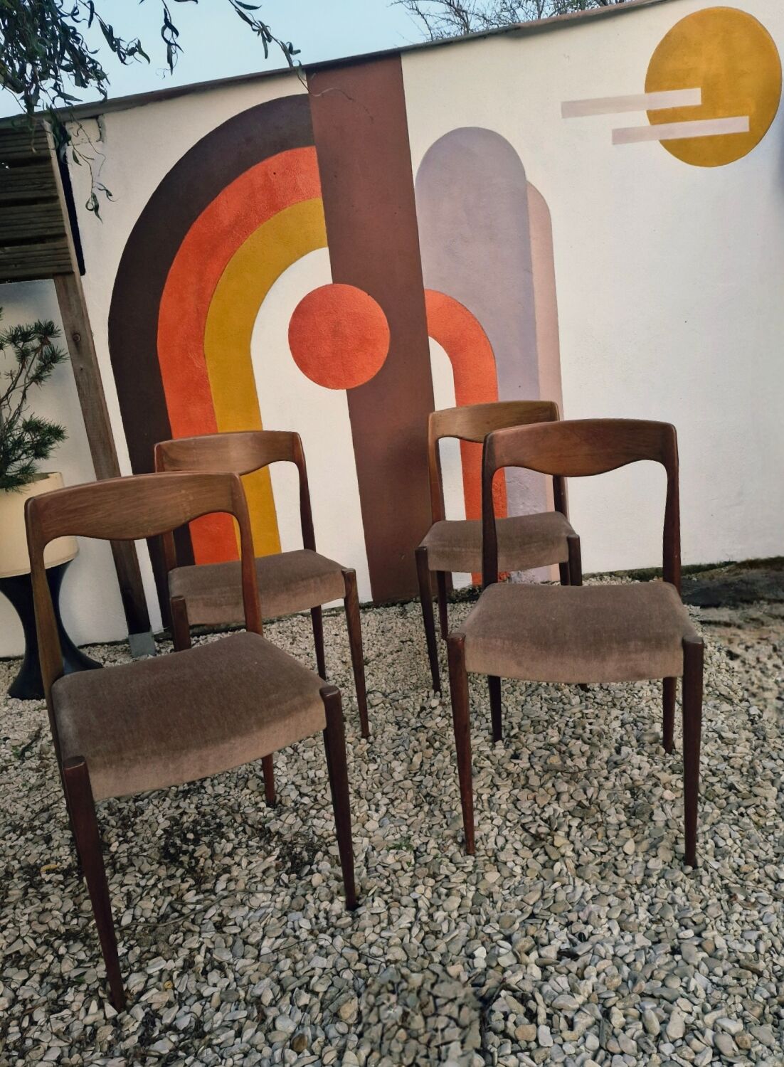 SET 4 Chaises Design Niels Otto Møller 1960
