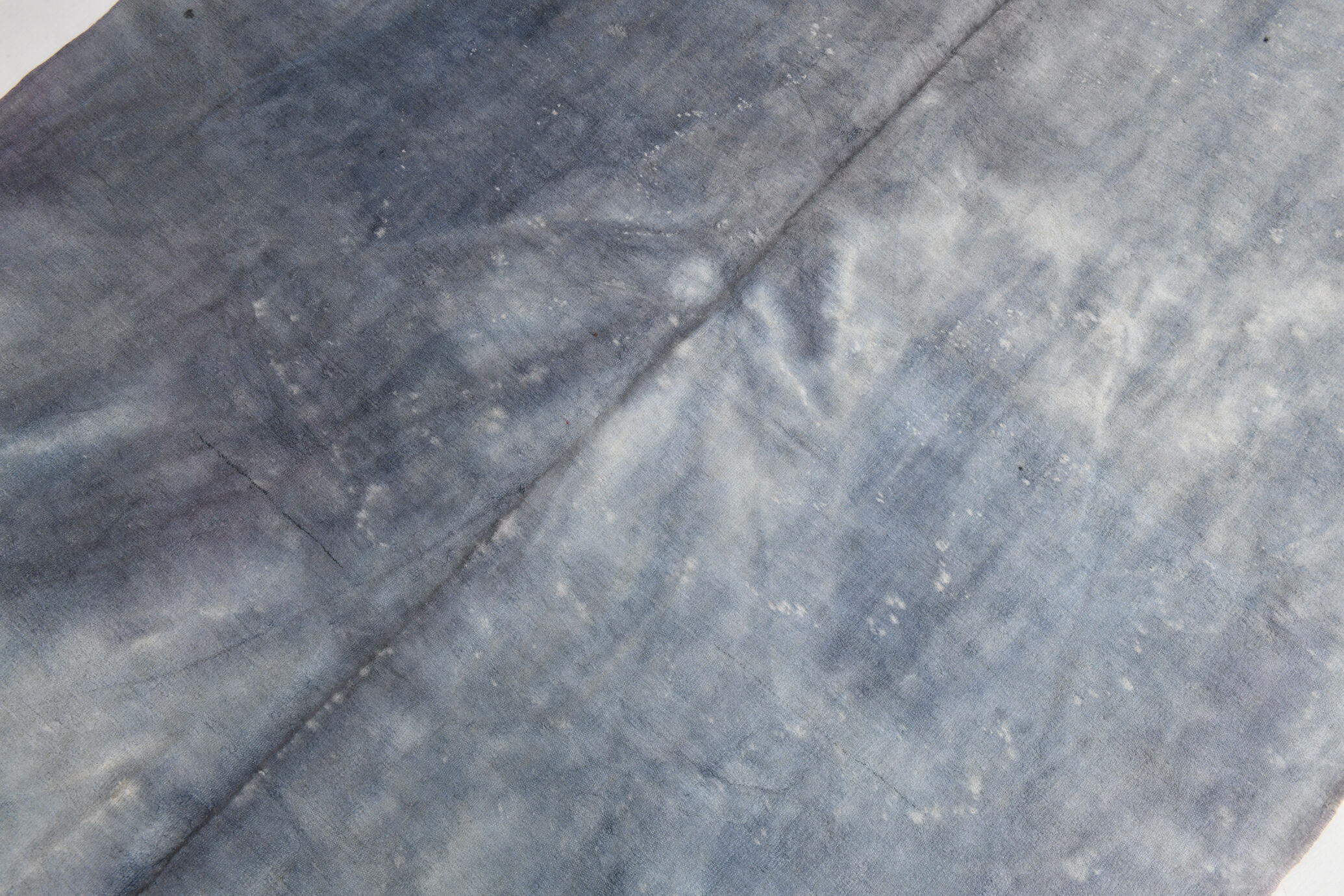 5x7 distressed gray blue hemp carpet232x156cm