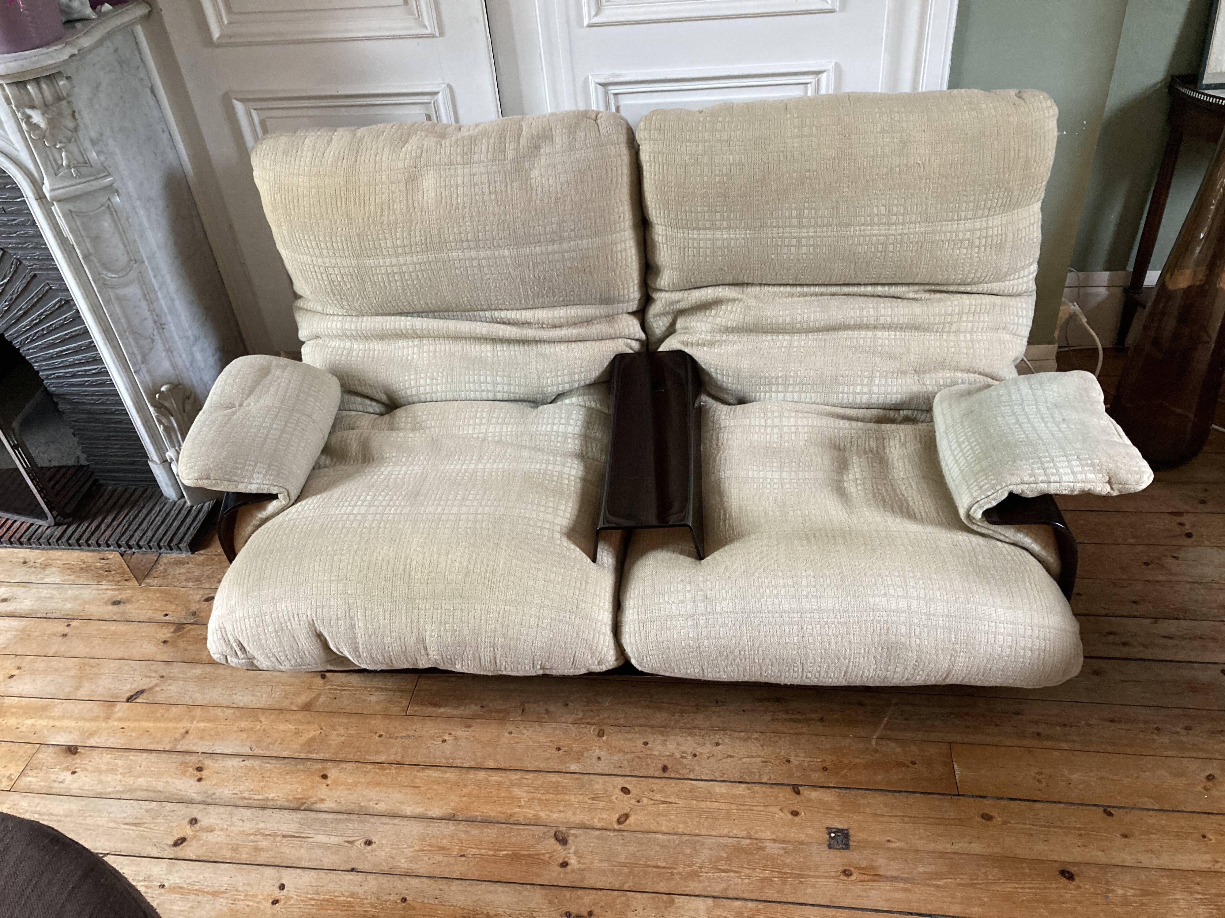 Sofa Michel Ducaroy Line Roset model marsala