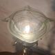 brass rocking lamp with art nouveau glass tulip loeste 34x15
