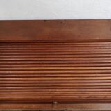 American office with curtain box administration oak
