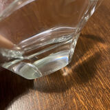 Crystal trinket tray signed Daum France