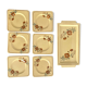 Square dessert plates and cake dish, Pexonne, 1940s-1950s
