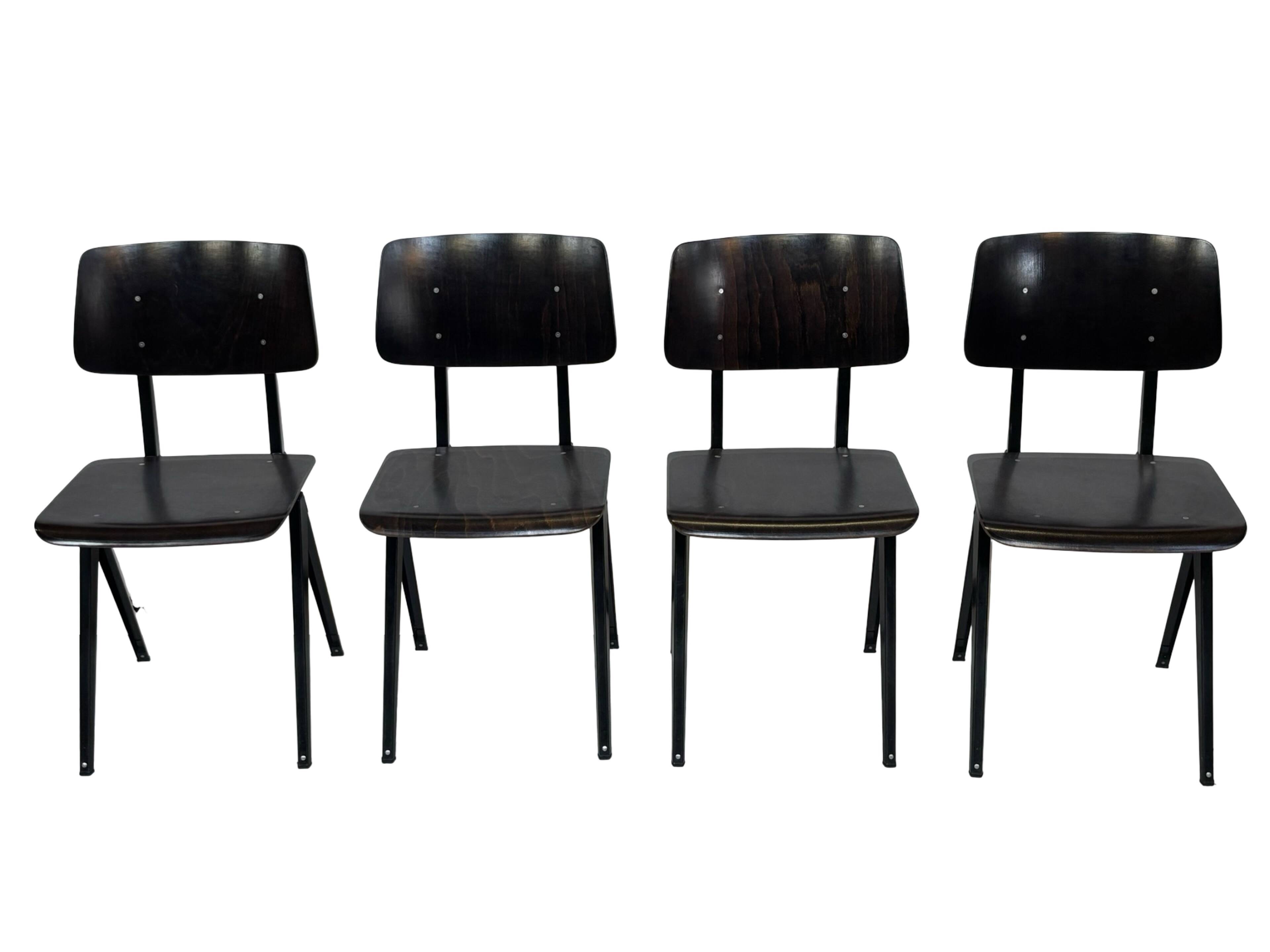 Galvanitas S16 School Chair Dining Chair Design Black Frame