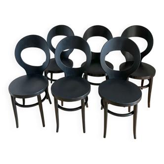 Lot de 6 chaises Mouette par Baumann