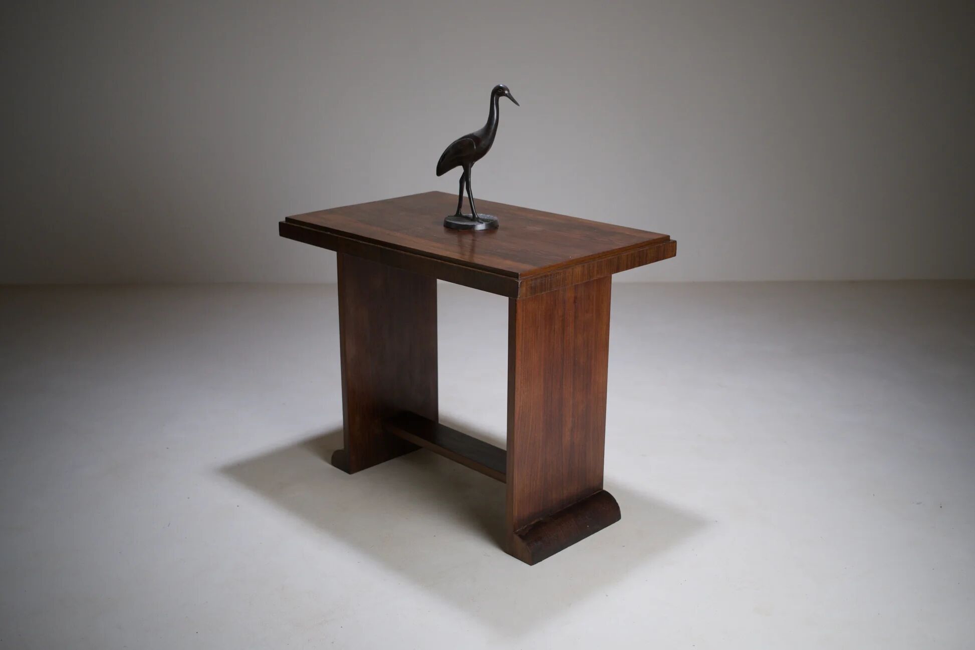 Art Deco side table in rosewood, circa 1930.