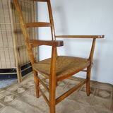 Mulched armchair high backrest