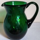 Vintage Empoli blown glass jug