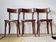 Set of 3 antique wooden bistro chairs