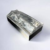 Gabriella Crespi style ice effect lucite vanity box, Italy, 1970s