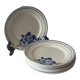 Opaque porcelain Badonviller - 8 dinner plates