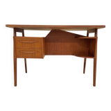 Petite Teak Desk By Gunnar Nielsen For Tibergaarden.