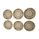 6 Gien cheese plates