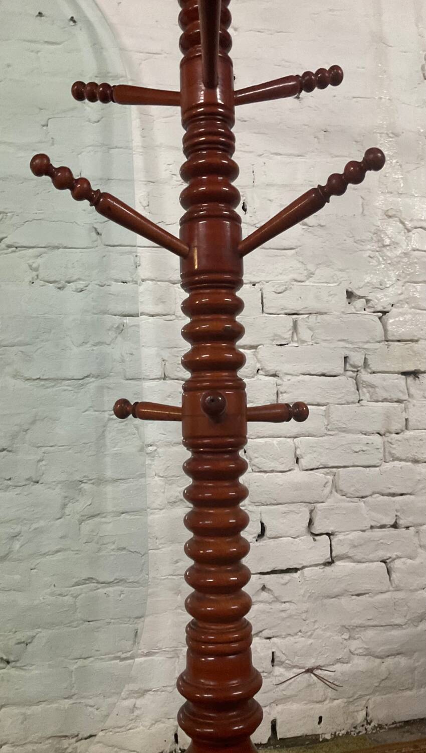Scandinavian wooden coat rack from the 60s
