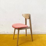 Fontania chair by Baumann – coral corduroy & bent beech