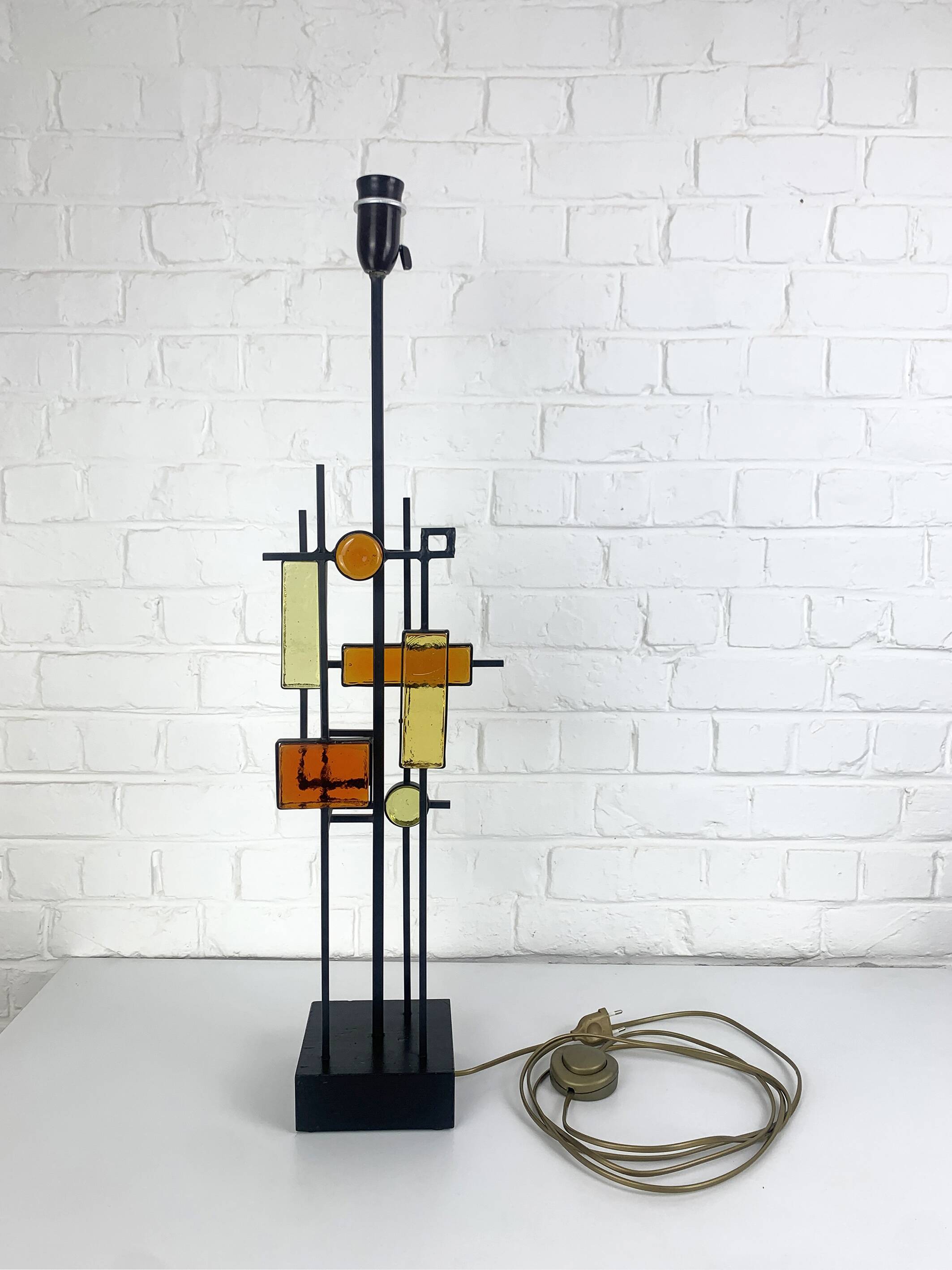 Modernist table lamp by Svend Aage Holm Sorensen, Denmark 1960s