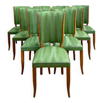 Set of 10 vintage chairs