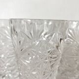 Verres hauts vintage moulé effet ciselé