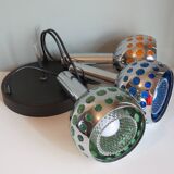 Mid Century Cascade suspension with 3 light points, Massive Belgium 1960