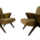 Scandinavian Chair 50s flesh scissor scissors