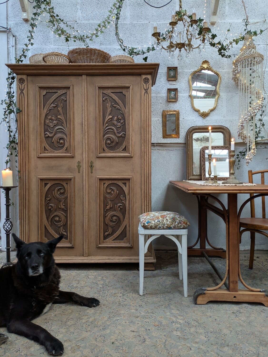 Small antique wardrobe