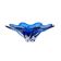 Cobalt flower bowl, Danish design, 1970s, made in Denmark