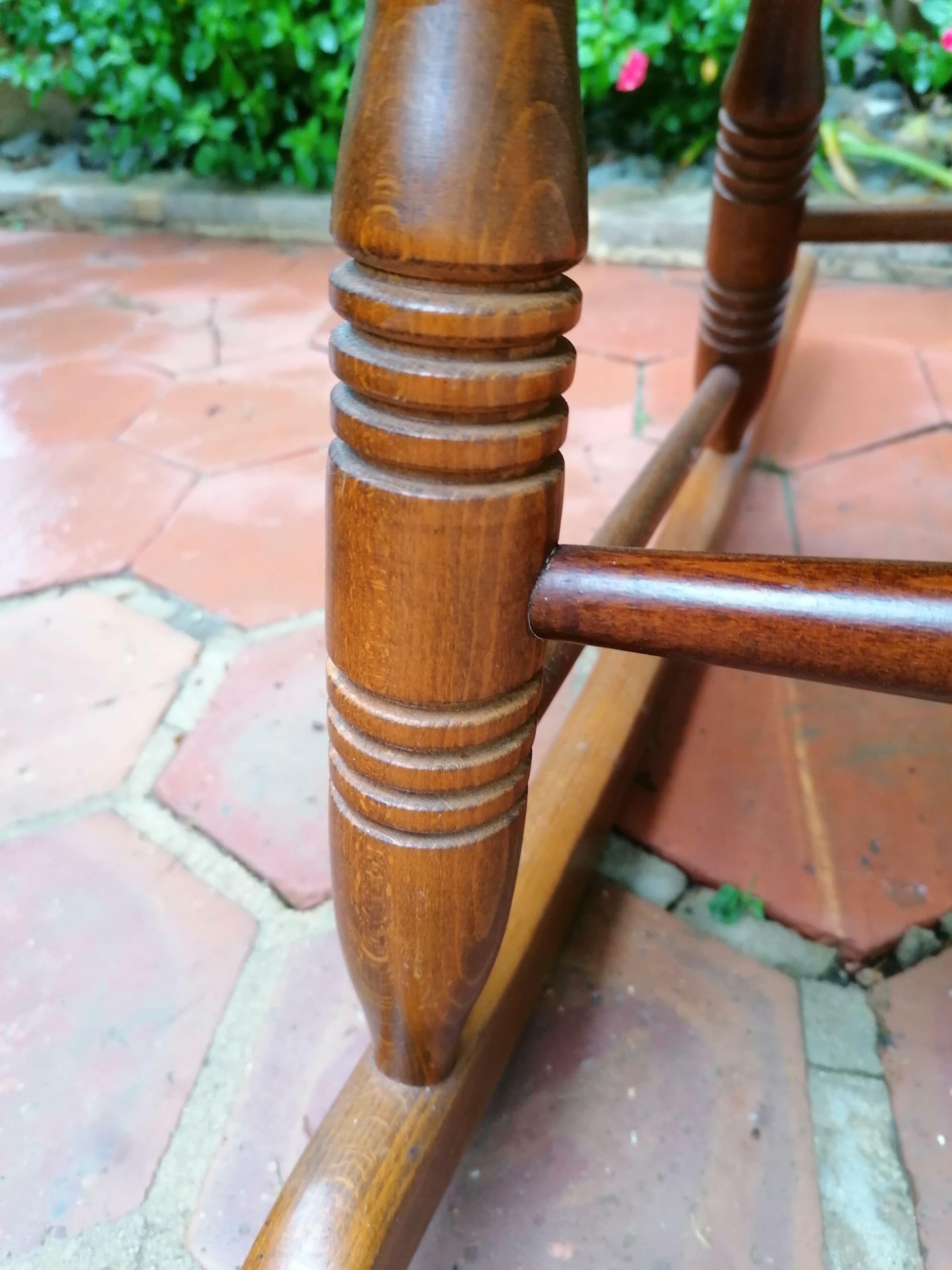 Wooden rocking chair