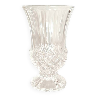 Vase Tulipe à Motifs Pointe de Diamant Cristal d'Arques