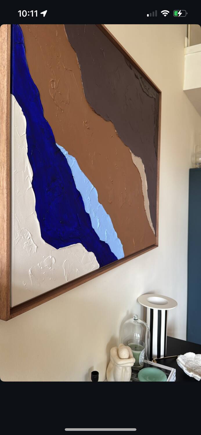 Colored relief painting