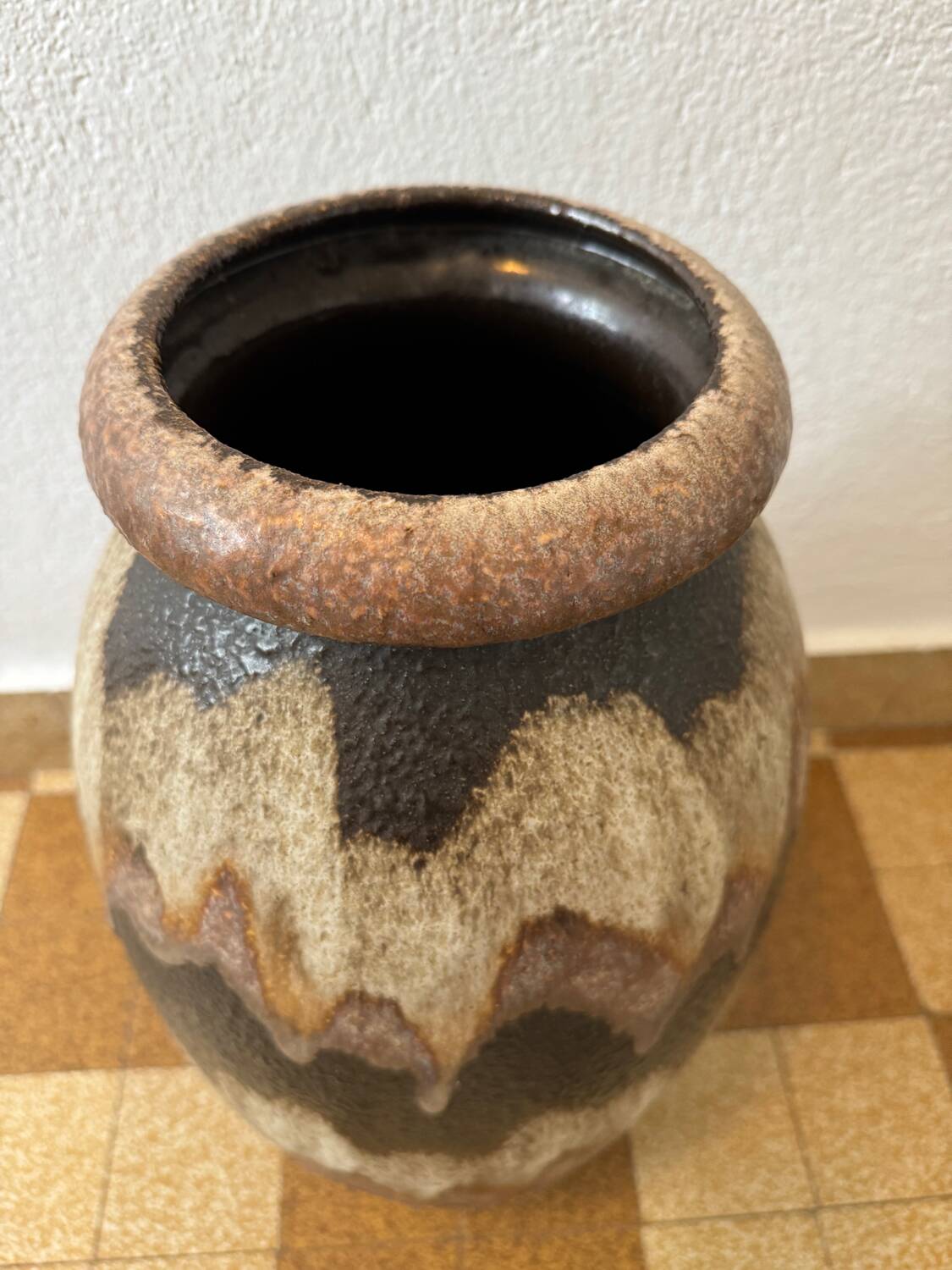 Large West Germany ceramic vase from the 60s
