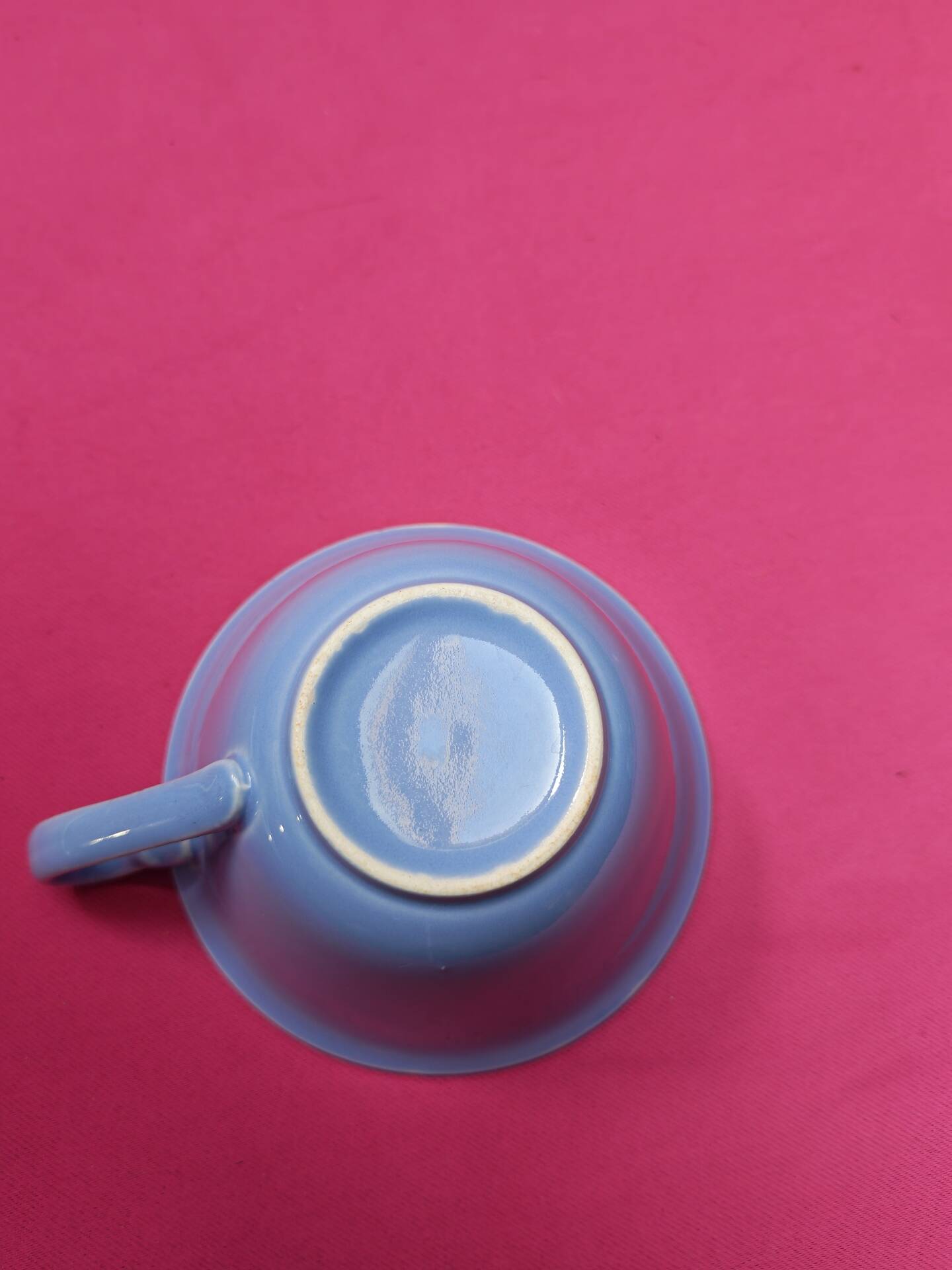 Lot "Mix & Match" Tea Time blue vintage - Booths teapot and cups set