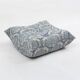 Togo lounge chair and pouf in patterned fabric by Michel Ducaroy for Ligne Roset, 1973, set of 2