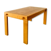 Solid elm dining table