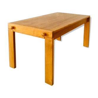 Solid elm dining table