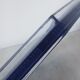 Art deco blue pressed glass tray