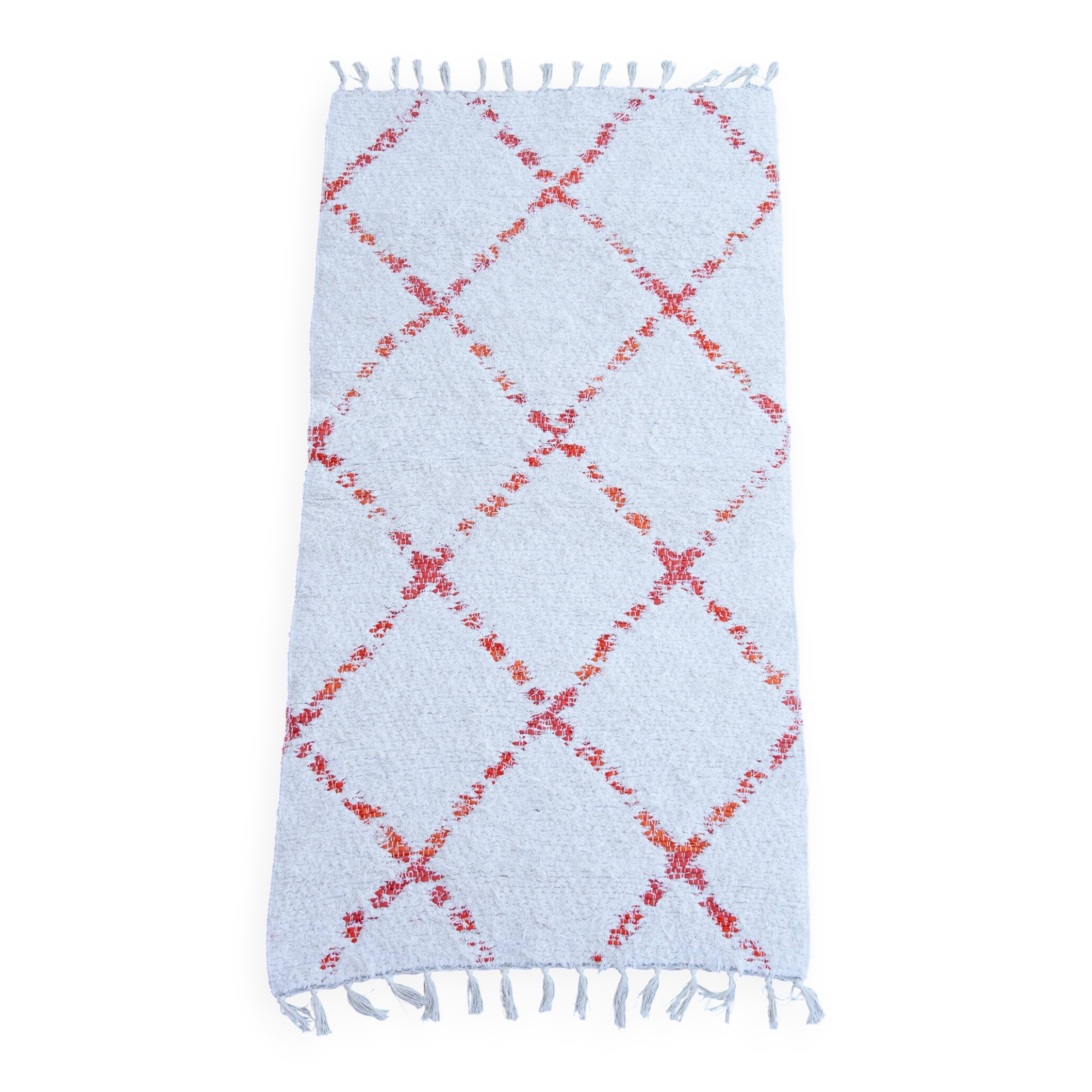 Recycled cotton handcrafted rug - Reversible