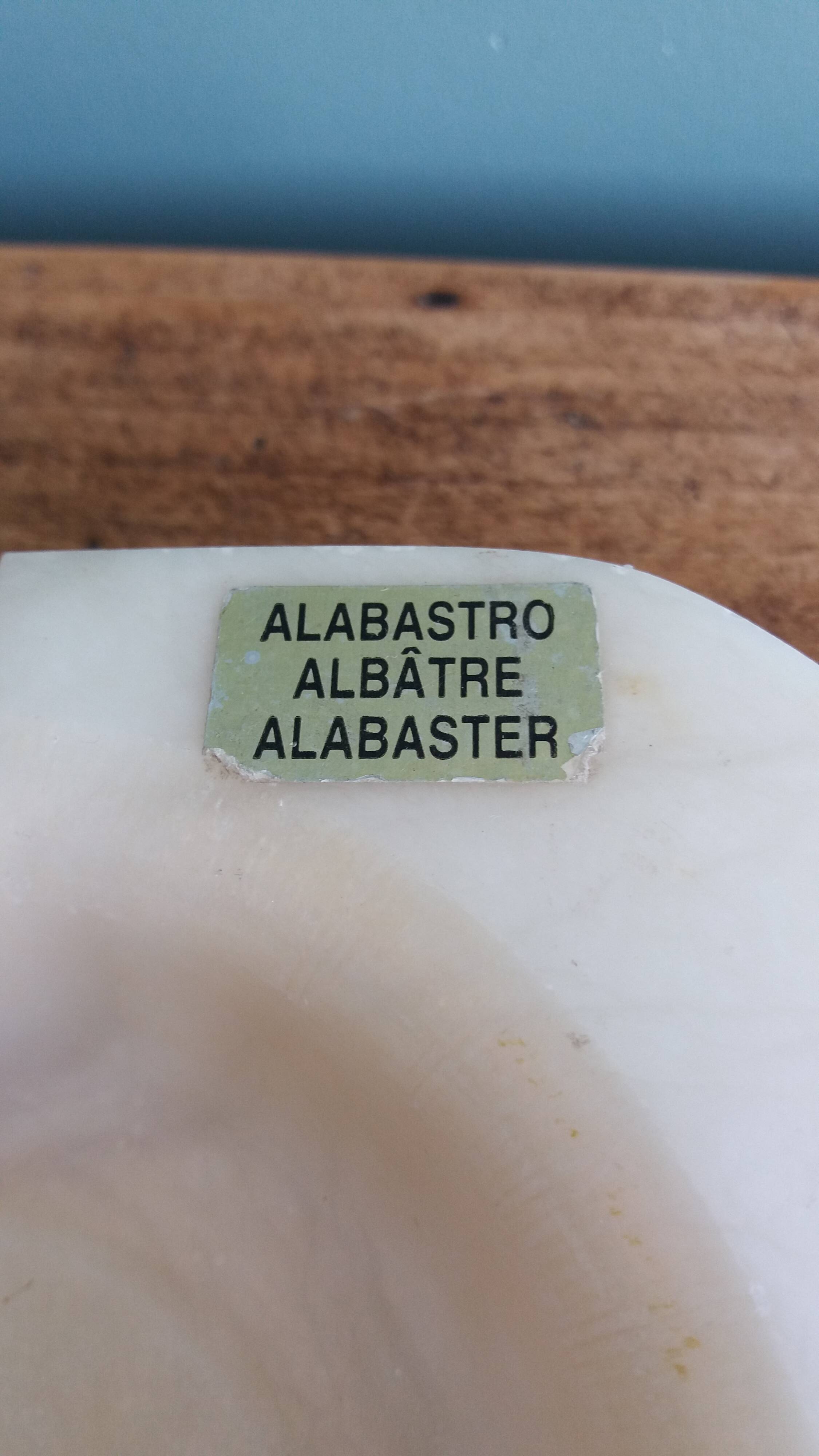Alabaster ashtray, Italy