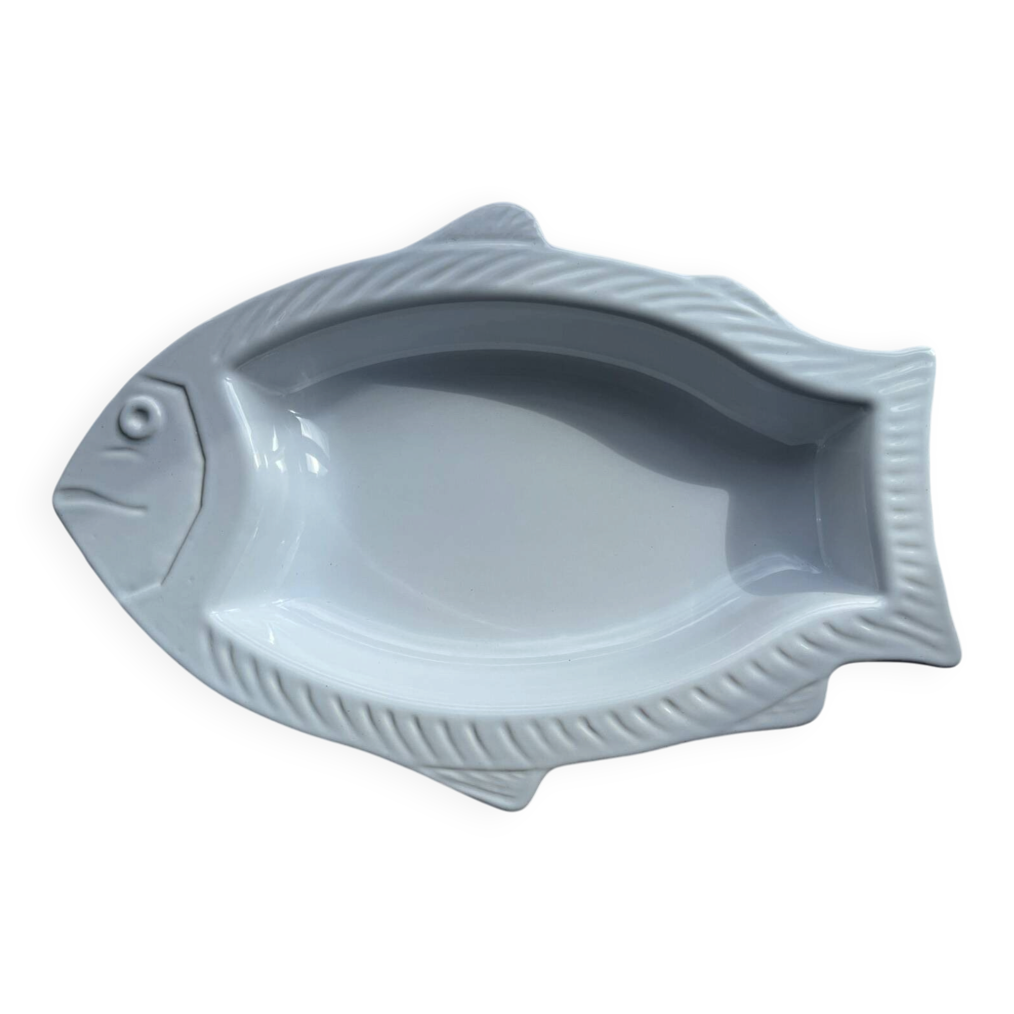 Plat a four/ de service poisson, vintage_ emile henry