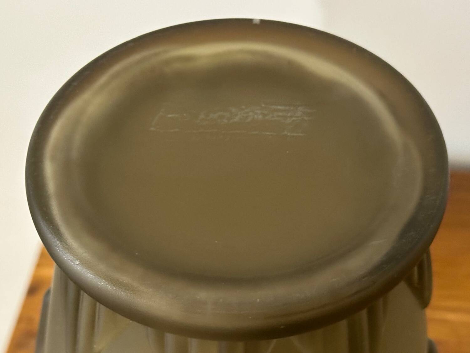 Art deco vase signed Espaivet France vintage