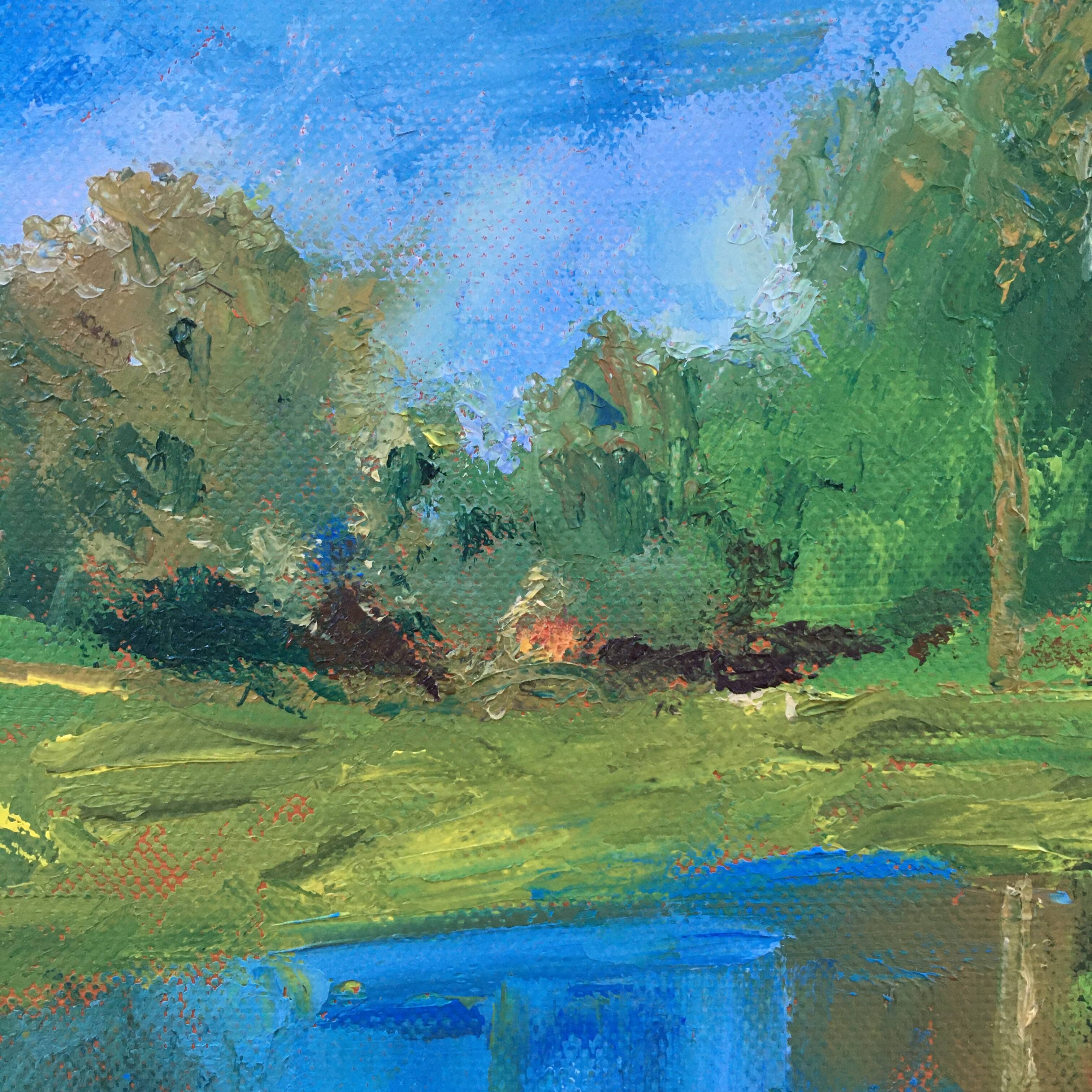 Painting The Red House by the Lake