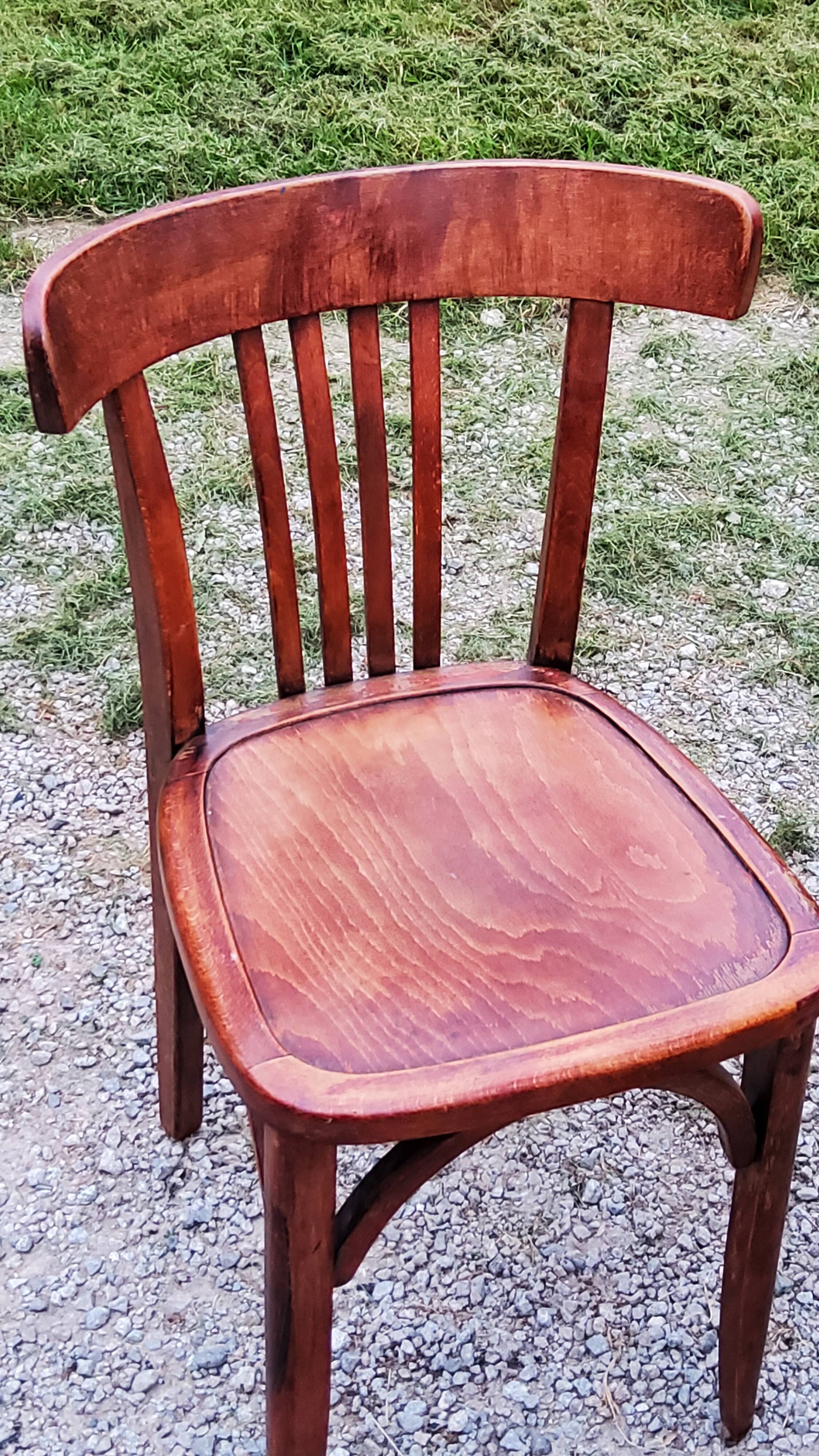 Set of 5 Stella bistro chairs from the 50s