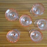 Set of 6 art deco liqueur glasses