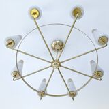 Large Italian Mid Century Pendant Light
